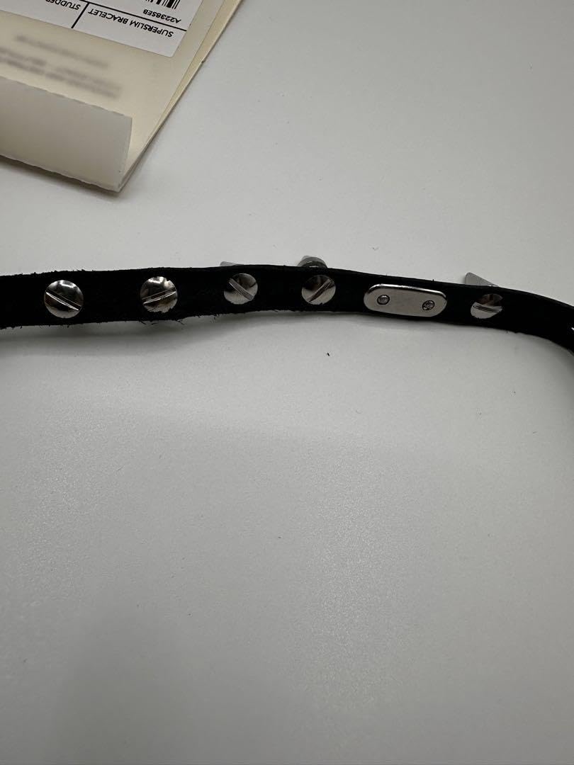 Our Legacy SUPERSLIM BRACELET アワーレガシー OUR LEGACY - SUPER SLIM BRACELET Deep Black Leather | River